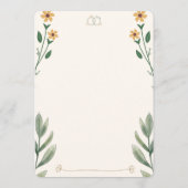 Wilde-Blumen-Hochzeit-Save-the-Date-Karte  Save The Date (Rückseite)
