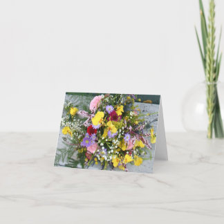 Wilde Blumen Karte