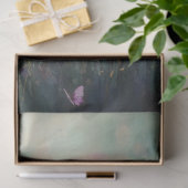 Wilde Blumen, lebendige abstrakte Landschaft Seidenpapier (Geschenk)