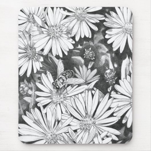 Wilde Blumen-Mauspad Blumenkunst Computer-Dekor Mousepad (Vorne)