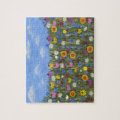 Wilde Blumen mit Gänseblümchen Puzzle (Vertikal)