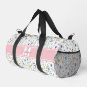 Wilde-Blumen-Monogramm Duffle Bag (Rechte Ecke)