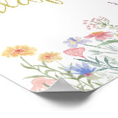 Wilde-Blumen-Plakat Poster (Ecke)
