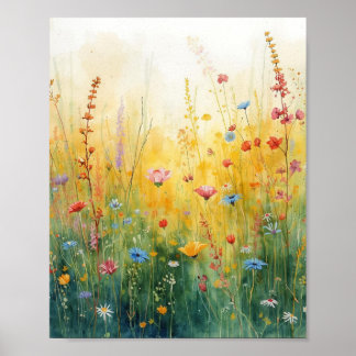 Wilde Blumen Poster