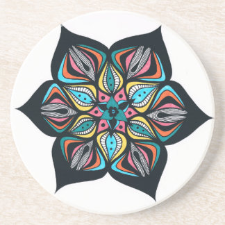 wilde Blumen: psychisches gefärbt Getränkeuntersetzer