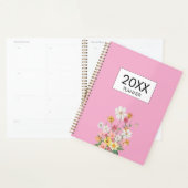 Wilde Blumen Rosa Personalisiert Planer (Anzeige)