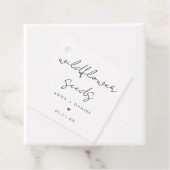 Wilde-Blumen-Samen-Päckchen als Hochzeitsgeschenk Geschenkanhänger (Beispiel)