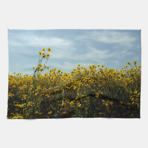 Wilde Blumen Sonnenblumen Küchentuch