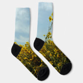 Wilde Blumen Sonnenblumen Socken (Rechts)