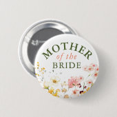 Wilde Blumen Süße Bunte Für Jede Party Button (Vorne & Hinten)