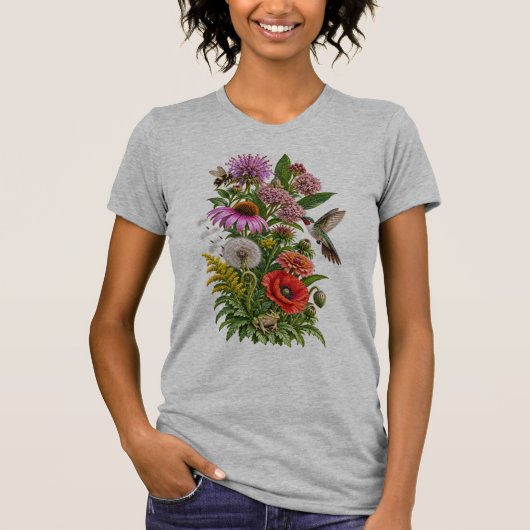 Wilde Blumen T-Shirt (Vorderseite)