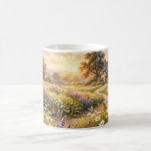 Wilde Blumen und ein süßes Cottage Kaffeetasse (Mittel)
