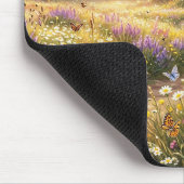 Wilde Blumen und ein süßes Cottage Mousepad (Ecke)