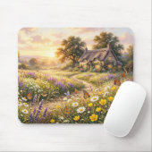 Wilde Blumen und ein süßes Cottage Mousepad (Mit Mouse)