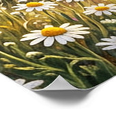 Wilde Blumen und ein süßes Cottage Poster (Ecke)
