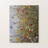 Wilde Blumen und Schmetterlinge Puzzle (Vertikal)