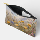 Wilde Blumen und Schmetterlinge Zubehörtasche (Offen)