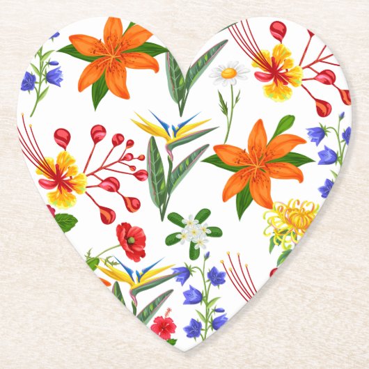 Wilde Blumen Untersetzer (Vorderseite)