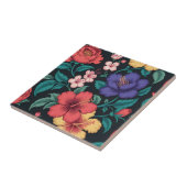 Wilde-Blumen-Wiederholungsmuster Fliese (Seite)