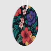 Wilde-Blumen-Wiederholungsmuster Ornament (Vorderseite)