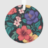 Wilde-Blumen-Wiederholungsmuster Ornament (Rückseite)