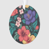 Wilde-Blumen-Wiederholungsmuster Ornament (Vorderseite)