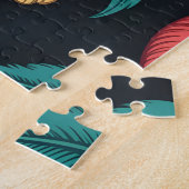 Wilde-Blumen-Wiederholungsmuster Puzzle (Seite)