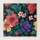 Wilde-Blumen-Wiederholungsmuster Puzzle (Horizontal)