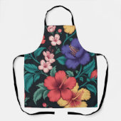 Wilde-Blumen-Wiederholungsmuster Schürze (Vorderseite)