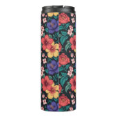 Wilde-Blumen-Wiederholungsmuster Thermosbecher (Rückseite)
