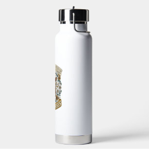 Wilde Blumen Wilde Pferde Vintage Western Floral D Trinkflasche