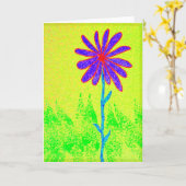 Wilde Blumengrußkarte Karte (Gelbe Blume)