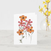 Wilde Blumenstrauß-Grußkarte Karte (Gelbe Blume)