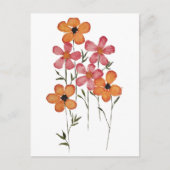Wilde Blumenstrauß-Postkarte Postkarte (Vorderseite)