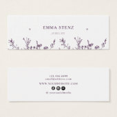 Wilde Blüte ・ Ohrläppchen - Display Card (Vorne & Hinten)