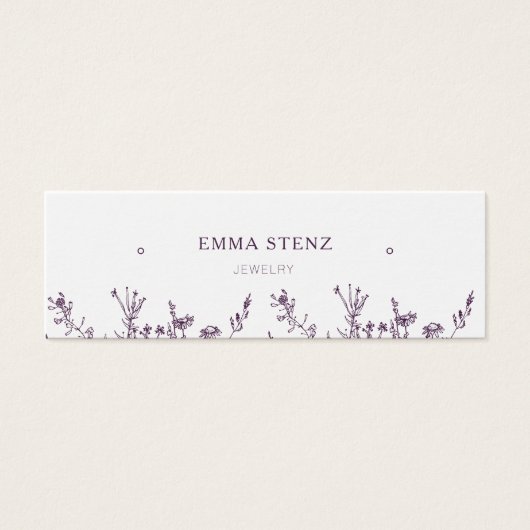 Wilde Blüte ・ Ohrläppchen - Display Card (Vorderseite)