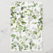 Wilde Blüten Baby Dusche Word Scramble (Rückseite)