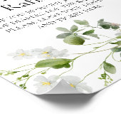 Wilde Blüten Blüten Baby Diaper Raffle Schild (Ecke)