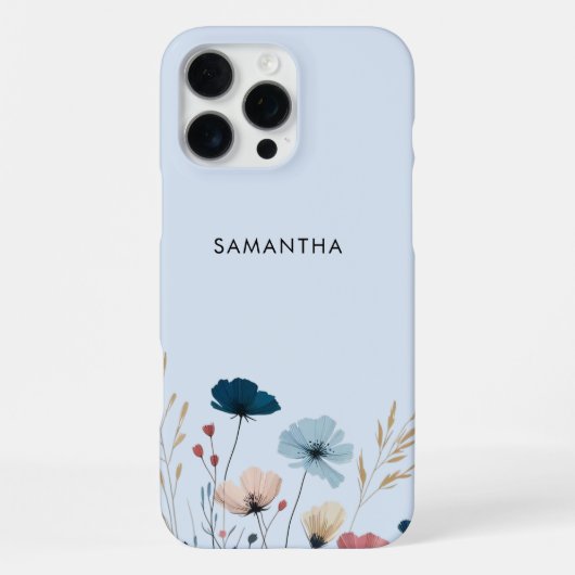 Wilde Blüten iPhone Hülle (Rückseite)