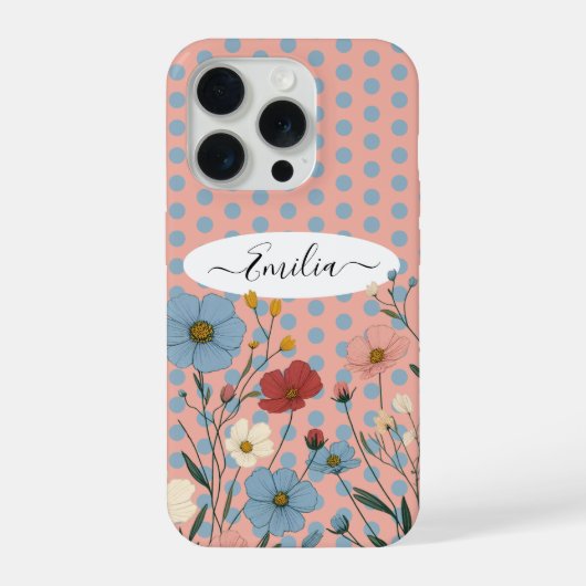 Wilde Blüten  iPhone Hülle (Rückseite)