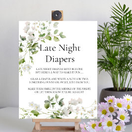 Wilde Blüten Späte Nachtwächter Zeichen Poster