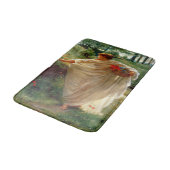 Wilde Blüten (von Edward Poynter) Badematte (Schrägansicht)