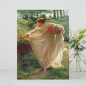 Wilde Blüten (von Edward Poynter) Karte (Stehend Vorderseite)