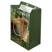 Wilde Blüten (von Edward Poynter) Mittlere Geschenktüte (Vorderseite Schrägansicht)