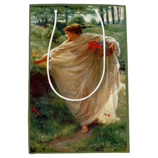 Wilde Blüten (von Edward Poynter) Mittlere Geschenktüte (Vorderseite)