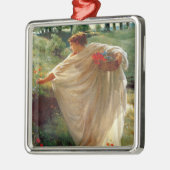 Wilde Blüten (von Edward Poynter) Ornament Aus Metall (Links)