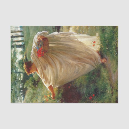 Wilde Blüten (von Edward Poynter) Seidenpapier (Vorderseite)