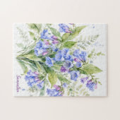 Wilde Blütenflüsterer Virginia Bluebells Puzzle (Horizontal)