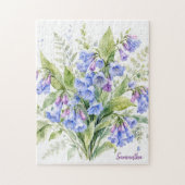 Wilde Blütenflüsterer Virginia Bluebells Puzzle (Vertikal)