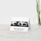 Wilde Boarenjagd - Deutscher Schwarzwald oder Baye Dankeskarte (Rückseite)